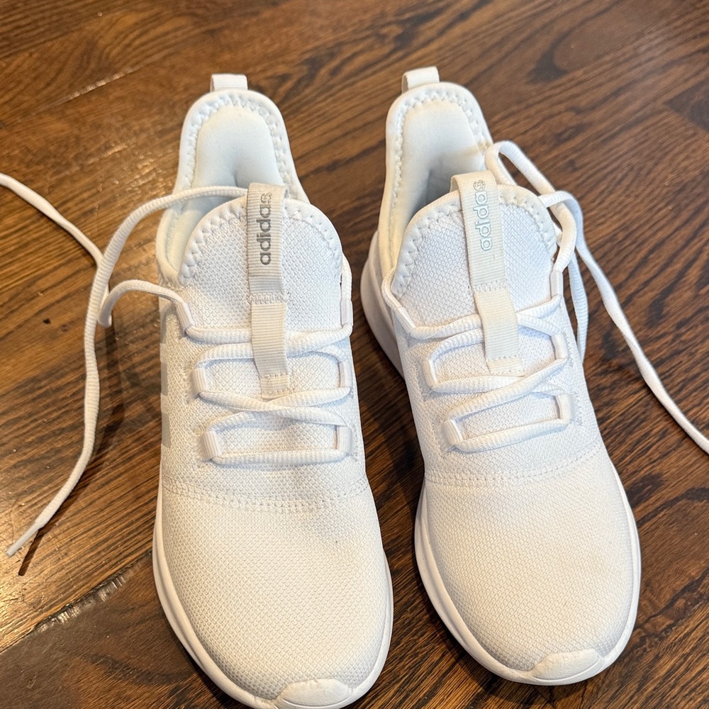 Adidas Kids All-White Sneakers